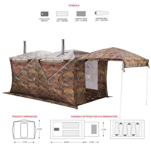 PF Bereg Cuboid tent 3.60
