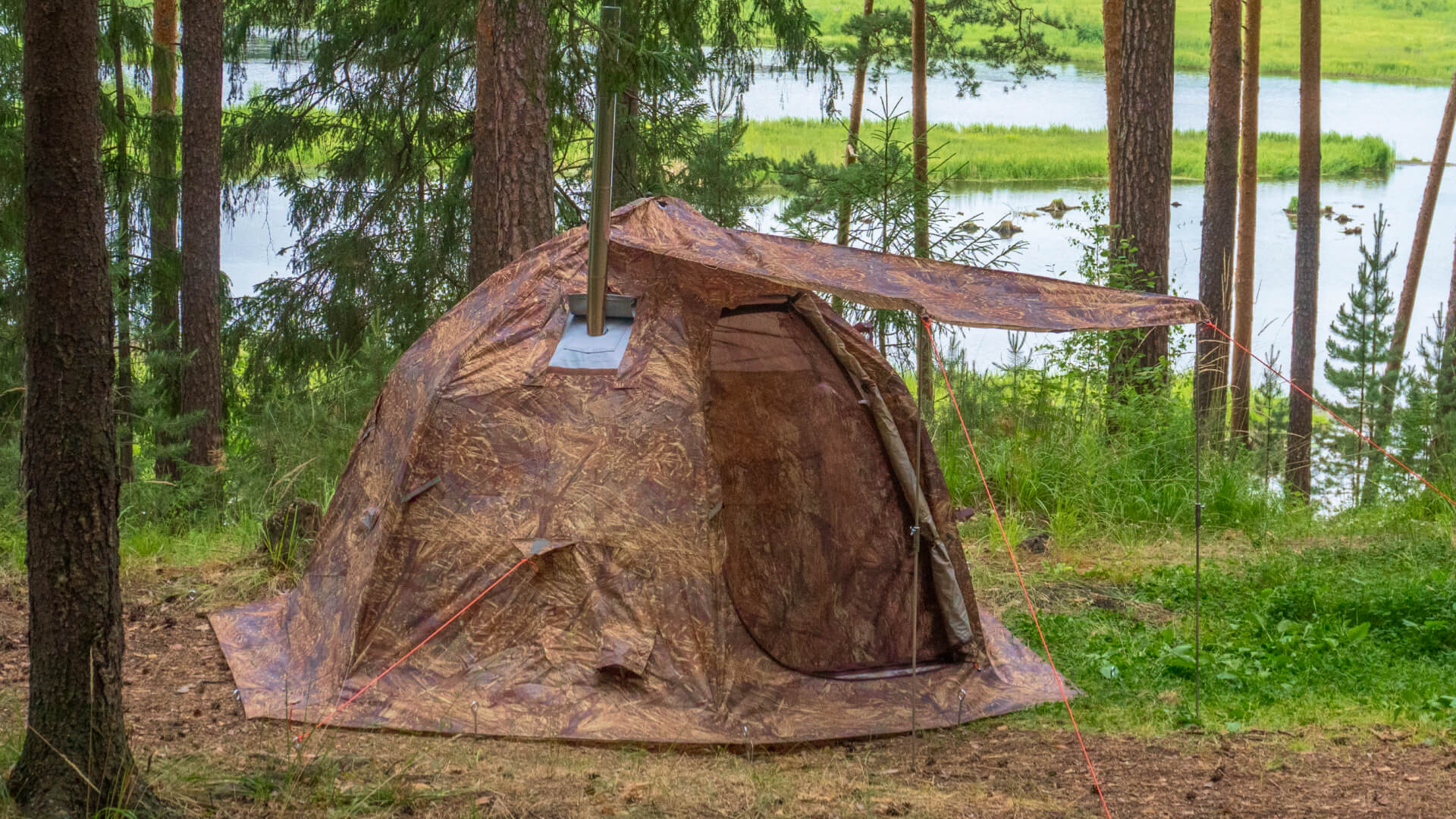 winter summer tent video