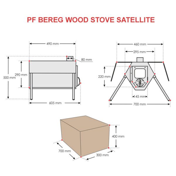 PF Bereg Wood stove Satellite