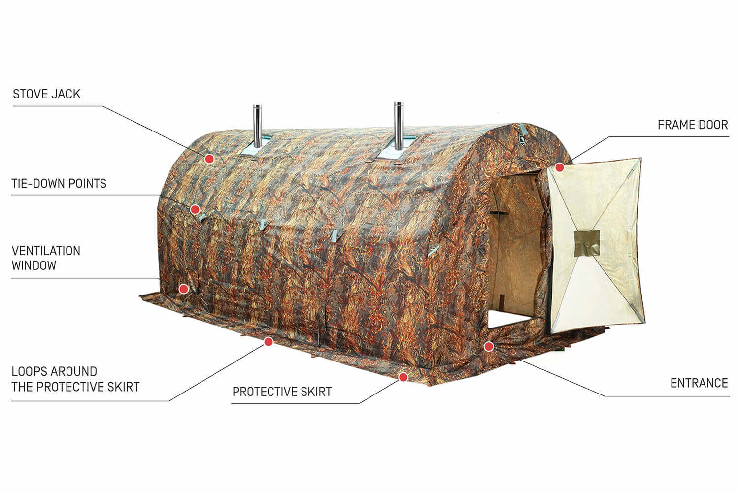 pf bereg sauna tent 4 x 2