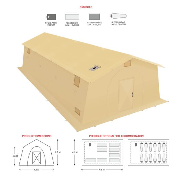 PF Bereg Pavilion tent 15M