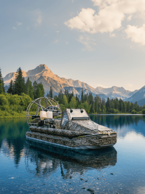 airboat 560 bereg on lake
