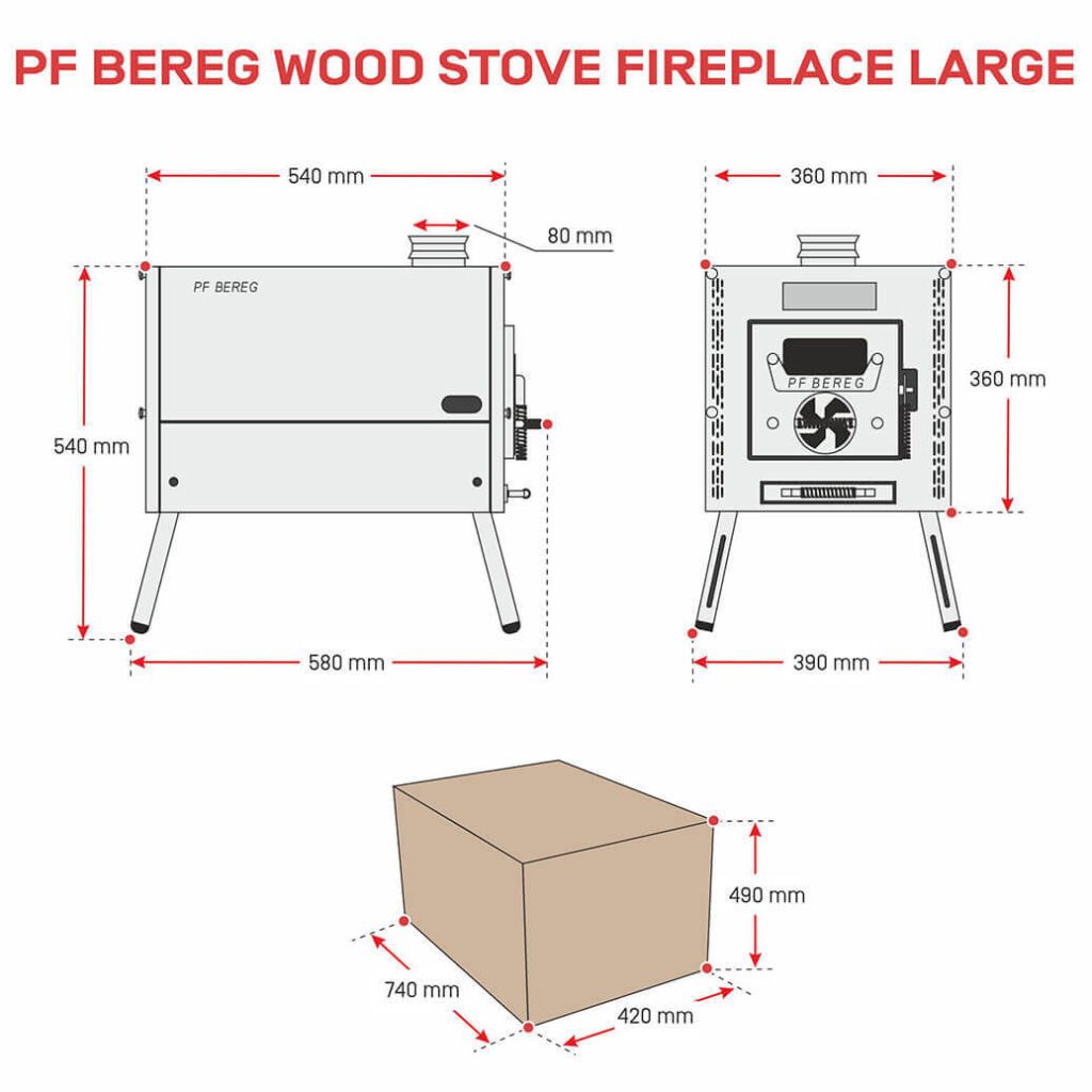 stove fireplace large scheme